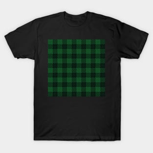 Checker Tartan Green and Black T-Shirt